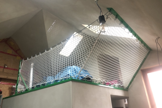 Veiligheidsnet als eye-catcher