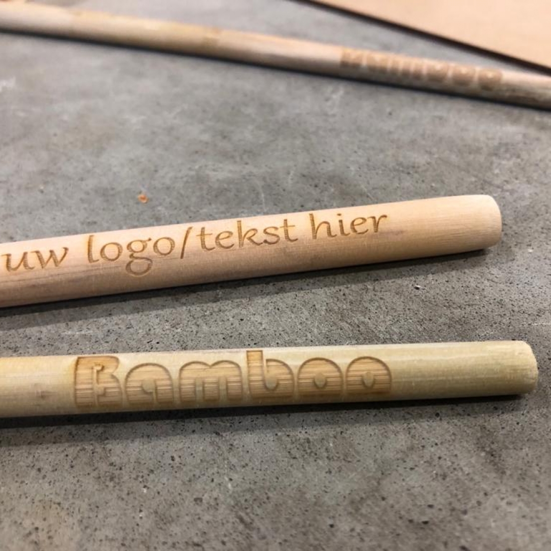 Bamboe rietjes