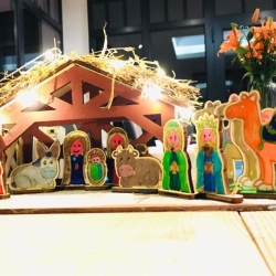 DIY nativity scene